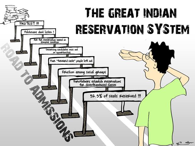 A parable on: Caste Based Reservation